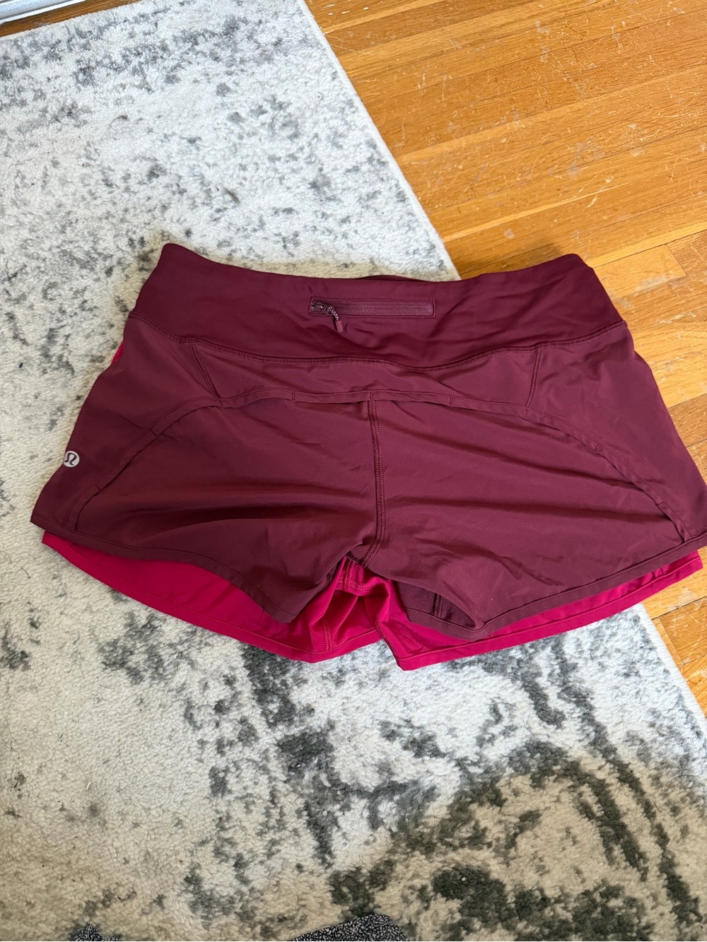 lululemon athletica Shorts bundle: Maroon, Fuchsia, and Black/grey - Picture 4 of 15